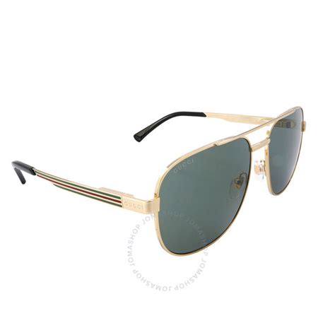 Gucci Grey Navigator Men's Sunglasses GG1223S 